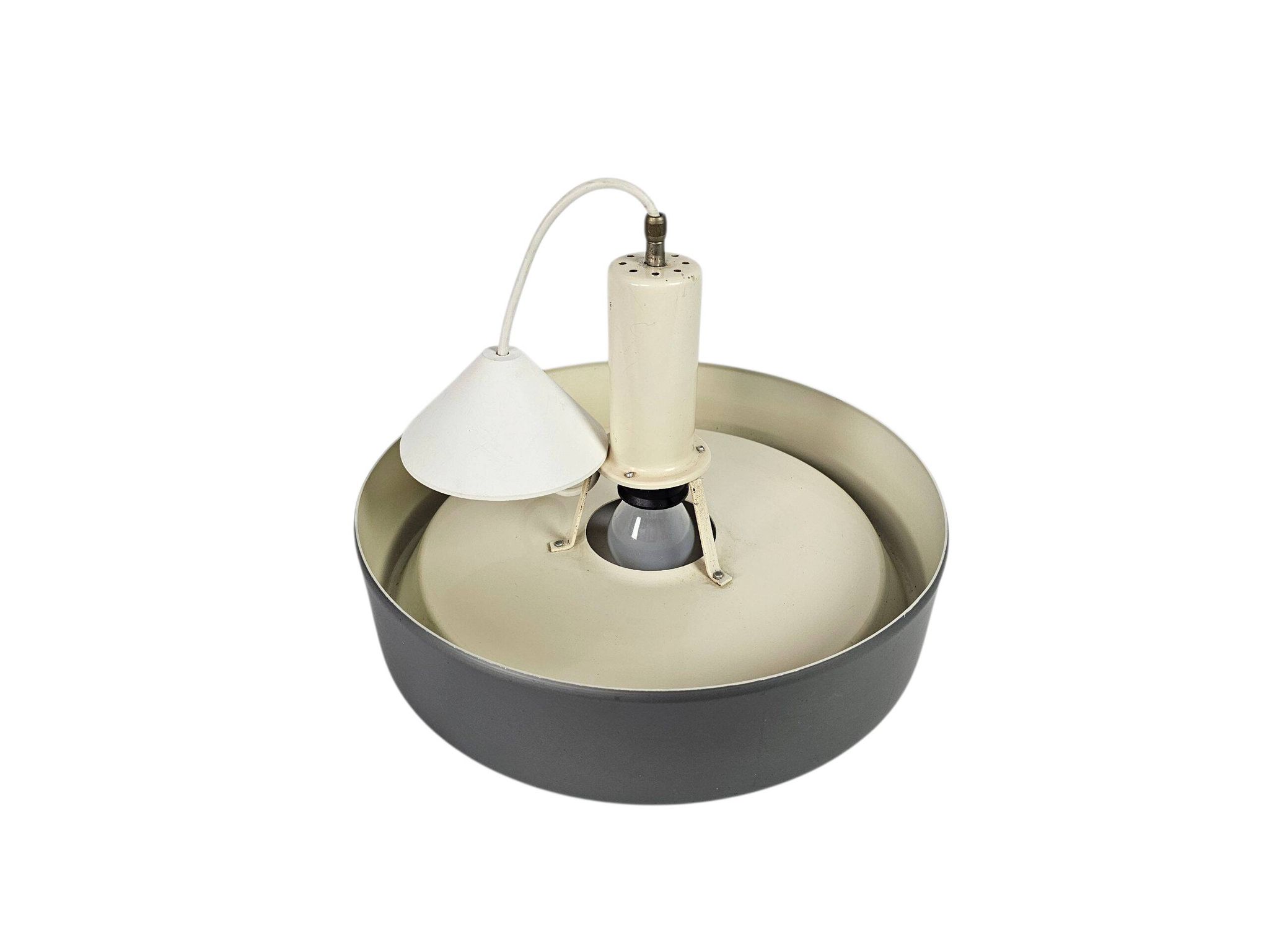 Anvia Almelo - J. Hoogervorst - "modèle 4017" - Lampe suspendue Ufo - anthracite