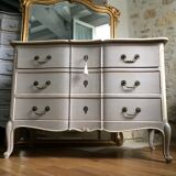 Patinated crossbow commode