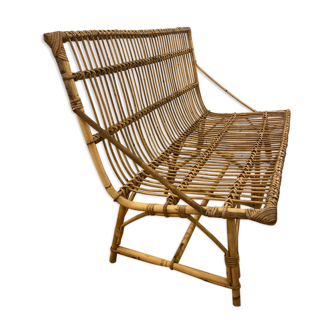 Rattan bench