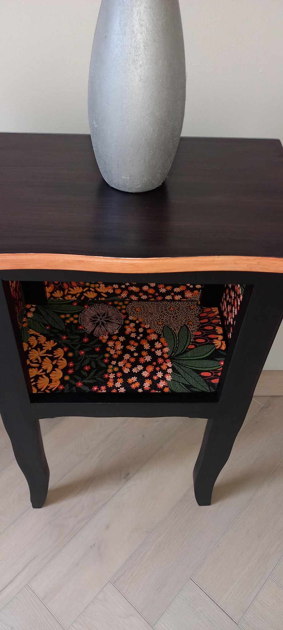 Vintage bedside table restyled