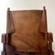 Safari armchair in wood & cognac leather by Wilhelm Kienzle for Wohnbedarf 1950