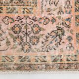 7x10 Pumpink Orange Large Vintage Rug 204x296Cm