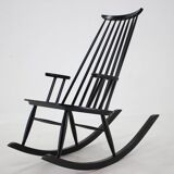 1960s Varjosen Puunjalostus Beech Rocking Chair, Finland
