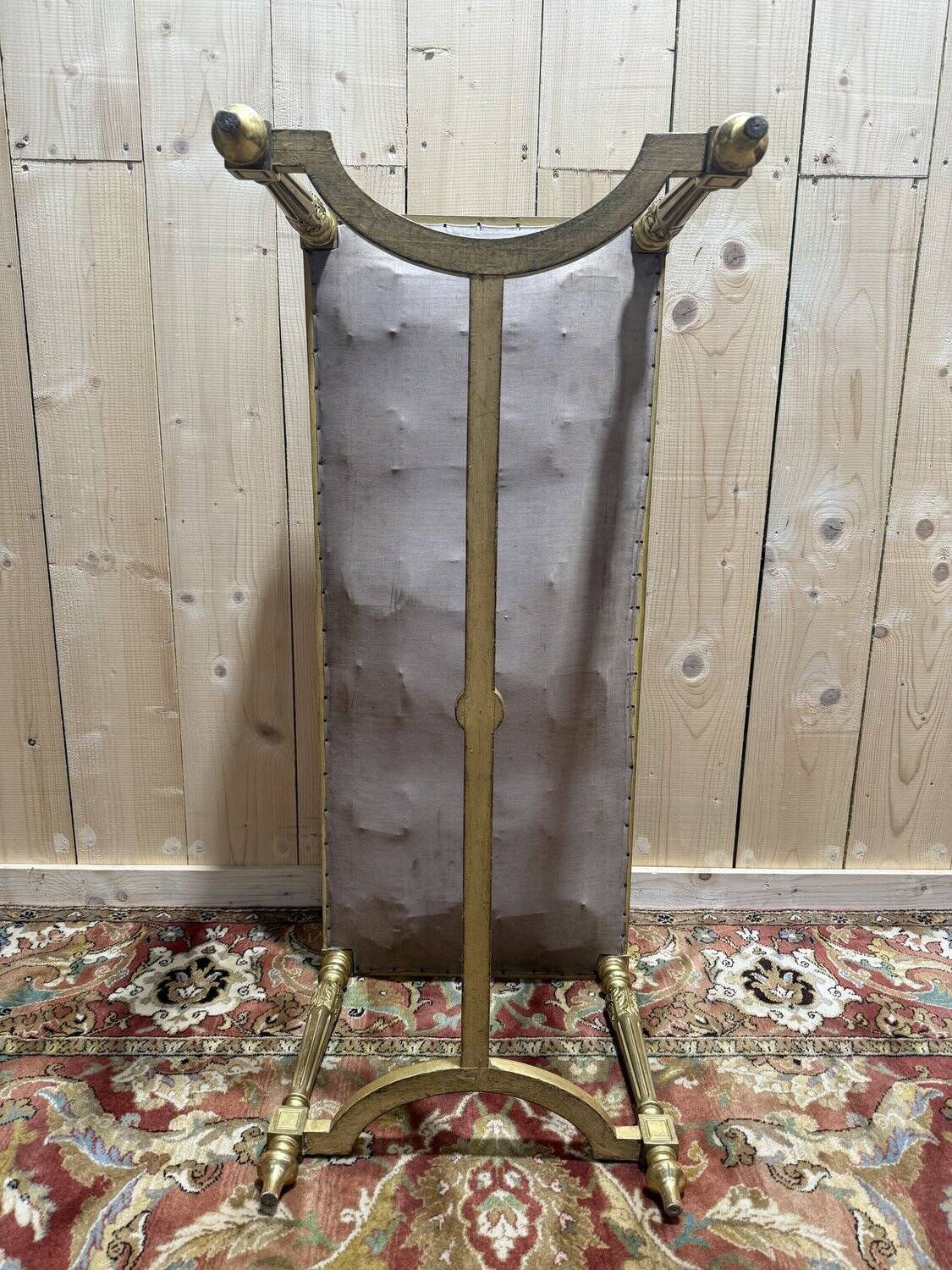 Bench - Louis XVI style office bench in gilded wood