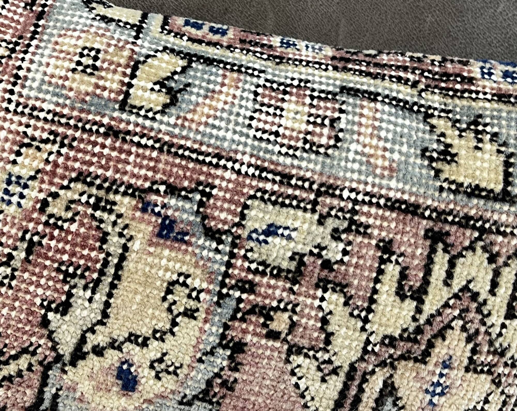 Handmade Faded Carpet Cushion