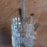 1 whiskey decanter + 1 vintage ice bucket