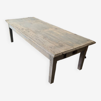 Table basse ancienne patiné, 160cms de long