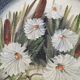 Vintage Hand-Painted Clay Plates: 1970s Yugoslavian Floral Wall Decor