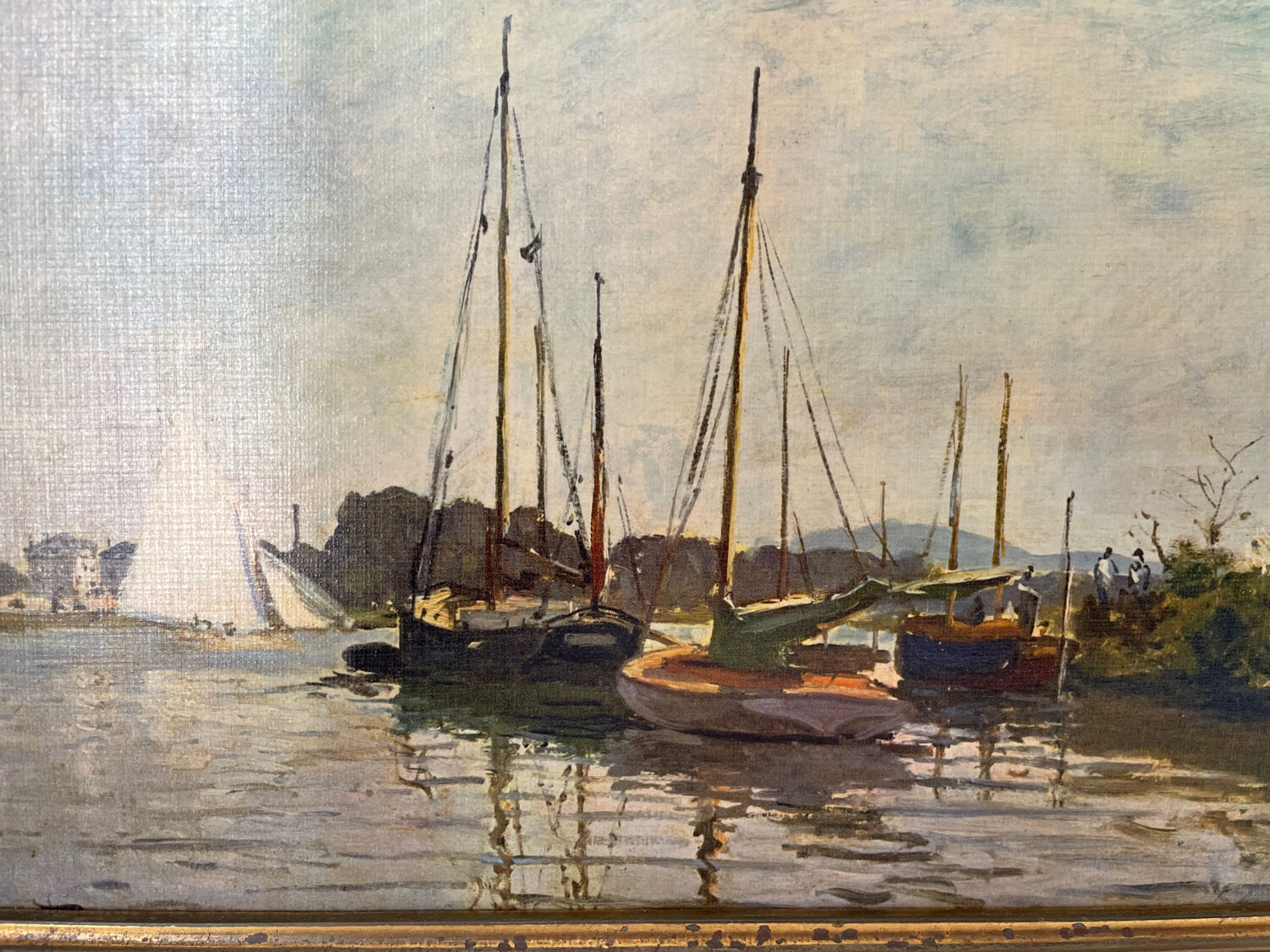 Printing on canvas Pleasure boats