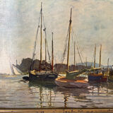 Printing on canvas Pleasure boats