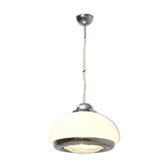 Glass pendant lamp, Italy - 1960's