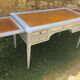 Louis XVI style flat desk leather top