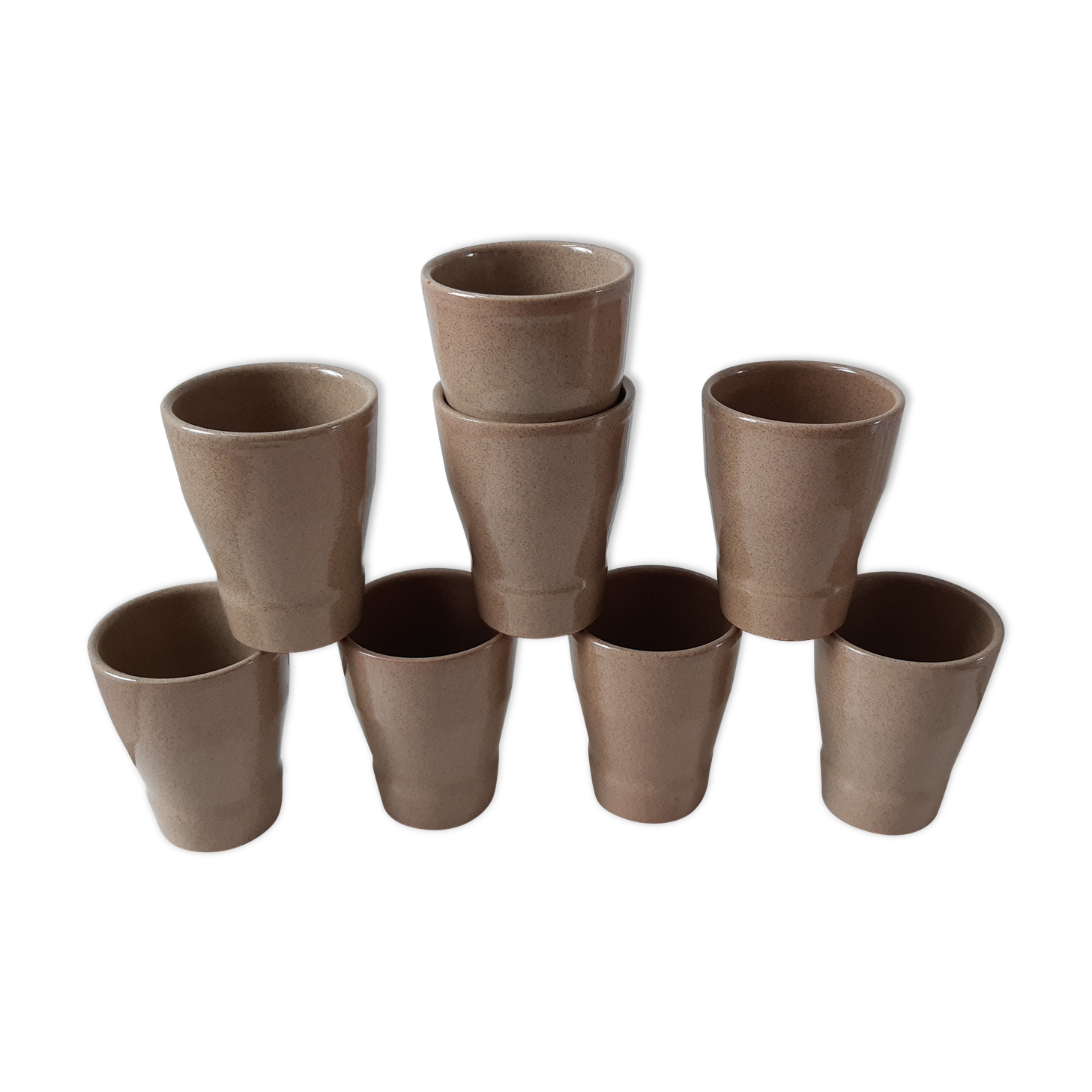 Set of 8 Cermer sandstone glasses