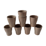 Lot de 8 verres en grès Cermer