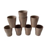 Set of 8 Cermer sandstone glasses