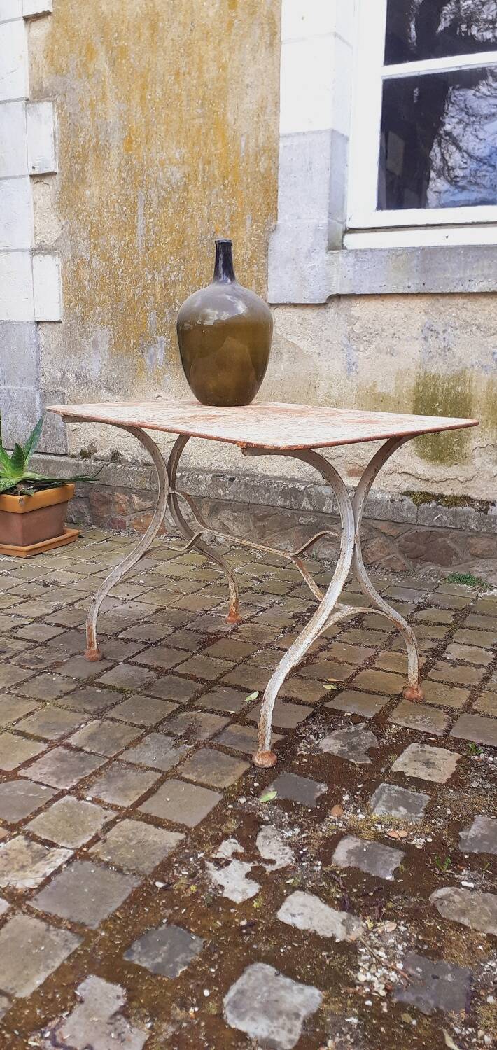 1950s metal garden table