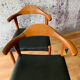 Lot of 4 wooden & skai chairs