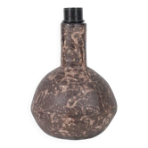Vintage ceramic table lamp with expressive glaze.