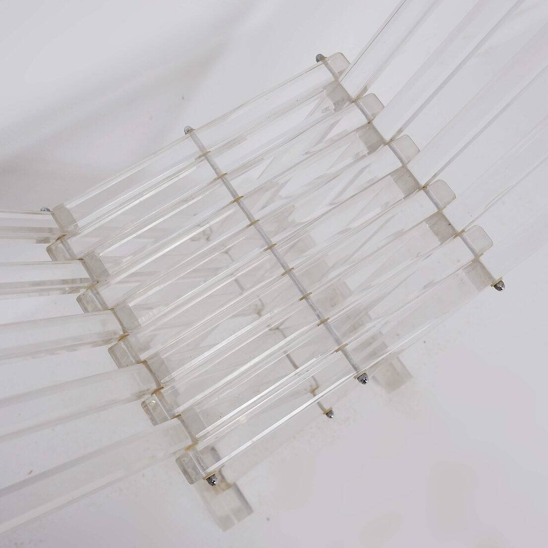 "Transparency" collection By David Lange "Dagobert" Curule seat - 1970s