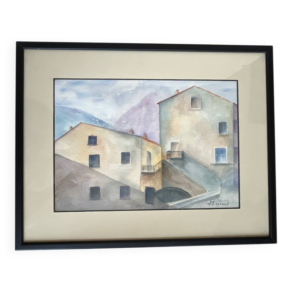Tableau : Aquarelle - paysage
