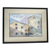 Tableau : Aquarelle - paysage