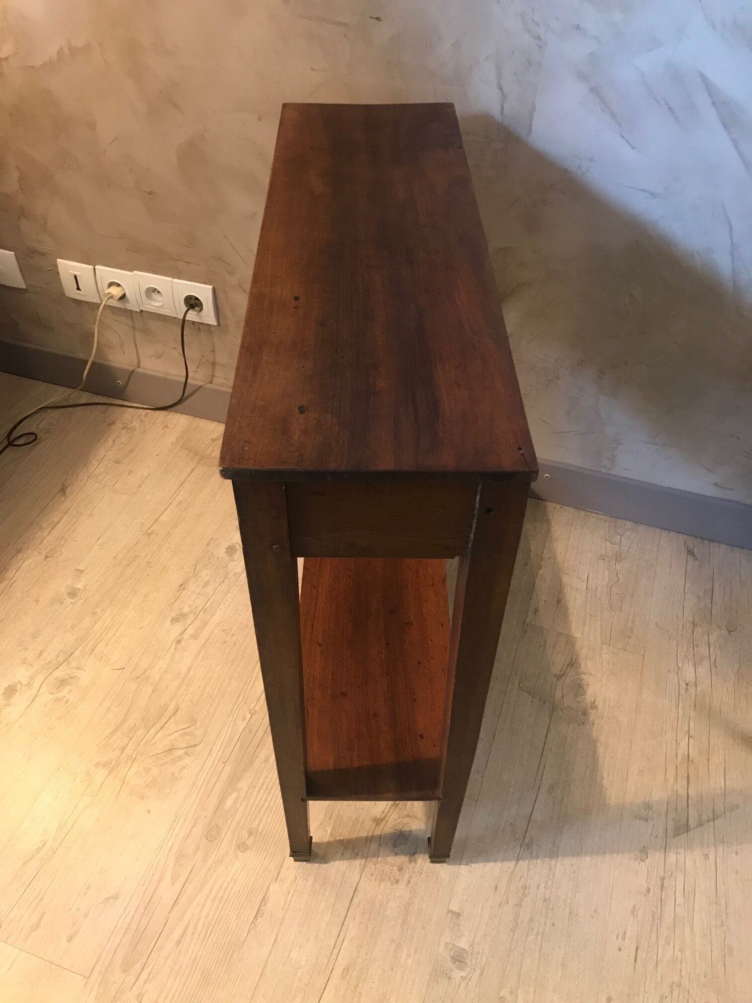 Walnut console