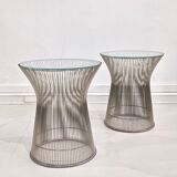 Set of two "Platner Side Table" by designer Warren Platner for Knoll