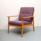 1960s armchair in violett