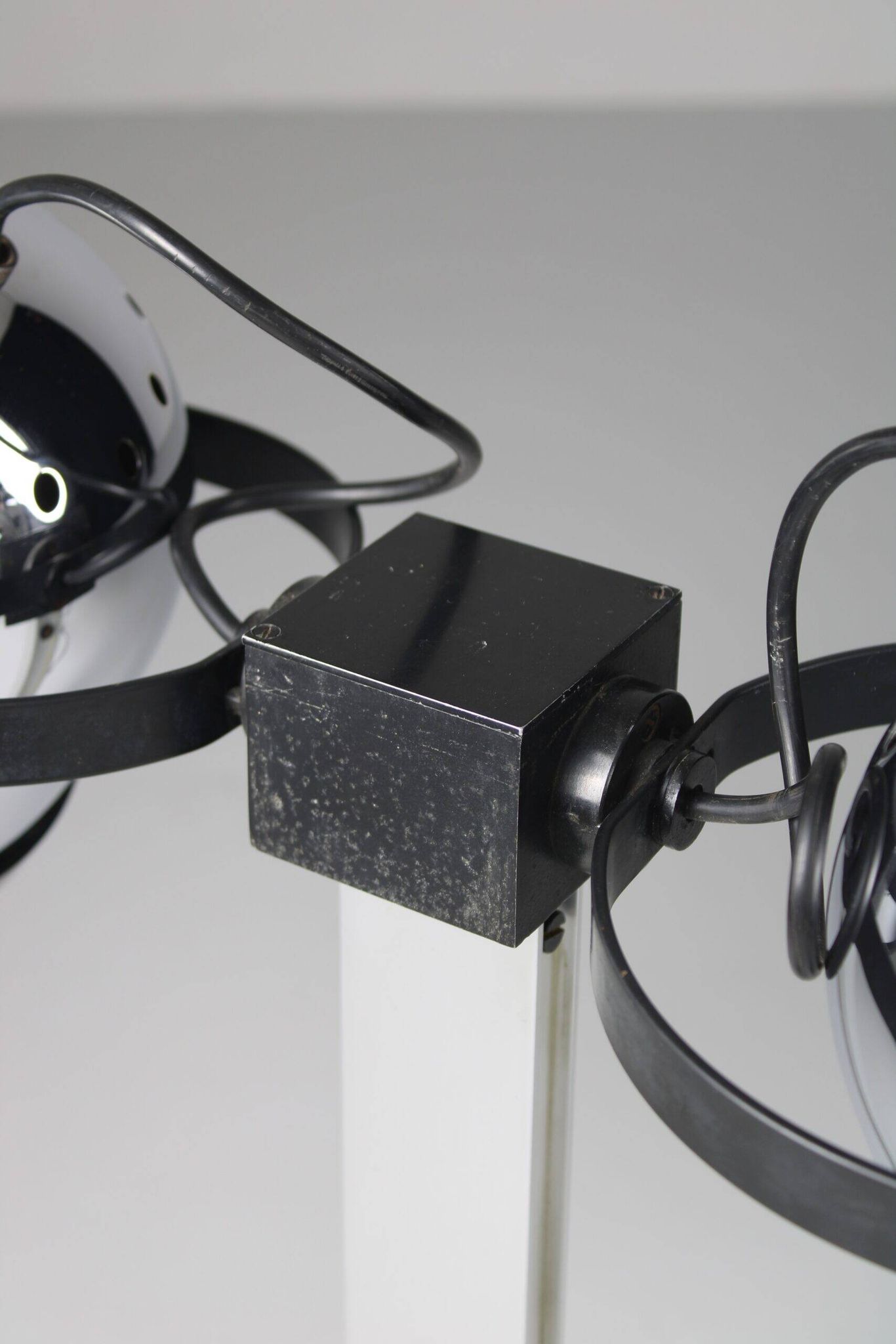 Silver Trepiù table lamp by Gae Aulenti & Livio Castiglioni for Stilnovo, 1971