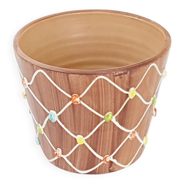Cache-pot ceramique 1950 1960 vintage rockabilly 50s 60s 50's 60's