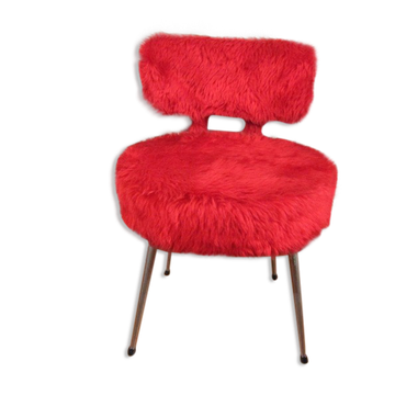 Chaise moumoute vintage