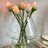 Glass mushroom vase