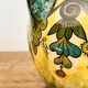 Sublime vase signed Paul Fouillen with yellow and green handles 1940