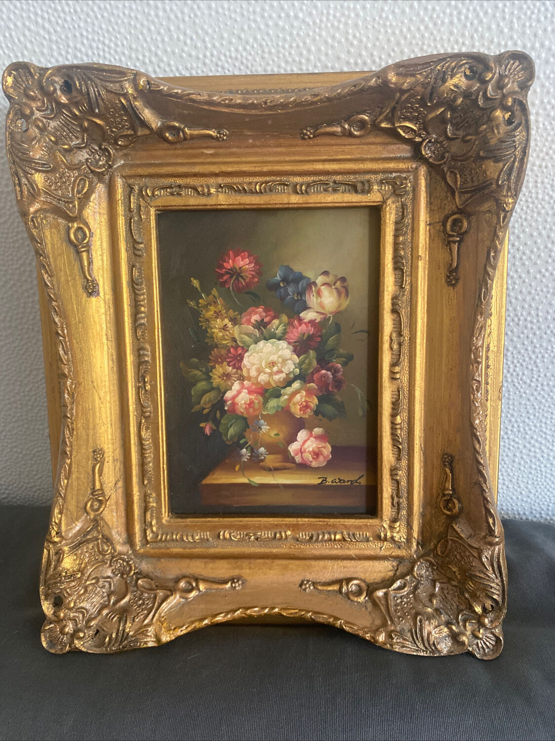 Still life oil on wood