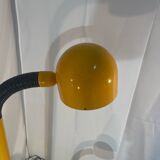Lampadaire réglable en métal jaune Space Age1970