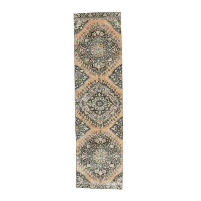 Turkish Oushak Wool Runner 97x365