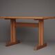 Table de cuisine en pin massif, années 1970