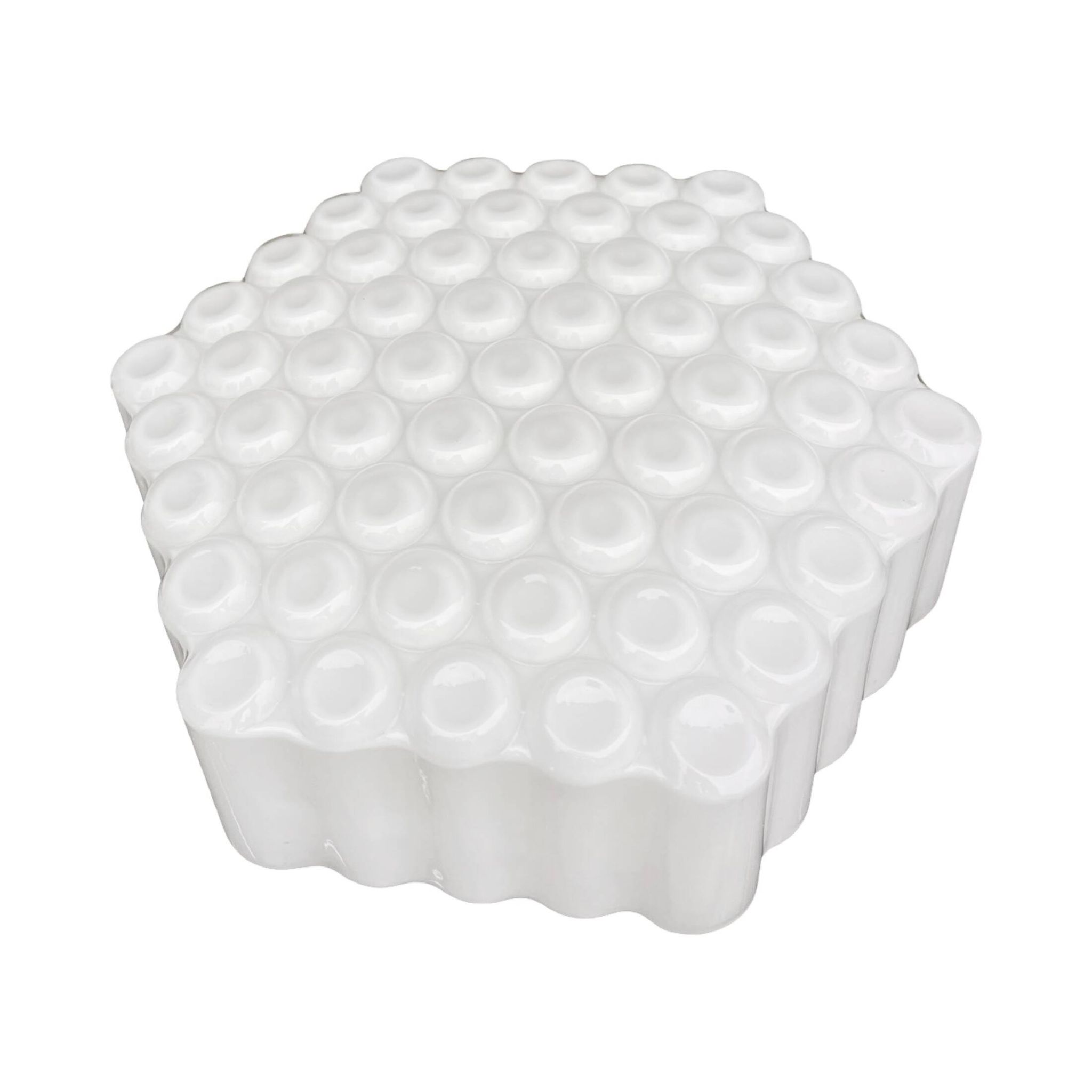 Large Honeycomb wall lamp ceiling lamp Czechoslovakia Kamenický Šenov 1960s