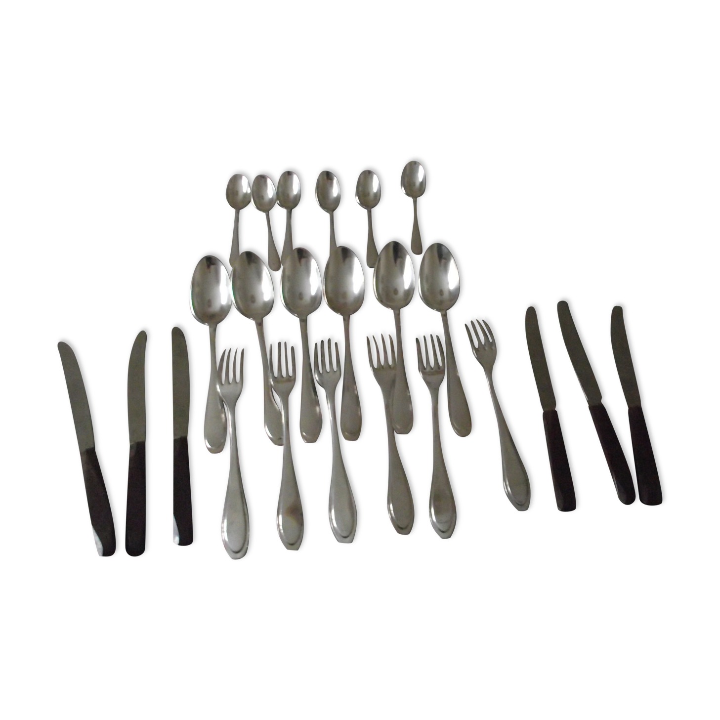 Housewife 24 silver metal silver art deco cutlery.