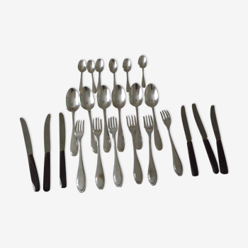 Housewife 24 silver metal silver art deco cutlery.