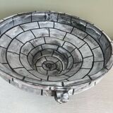 Handcrafted glazed ceramic architectural cup