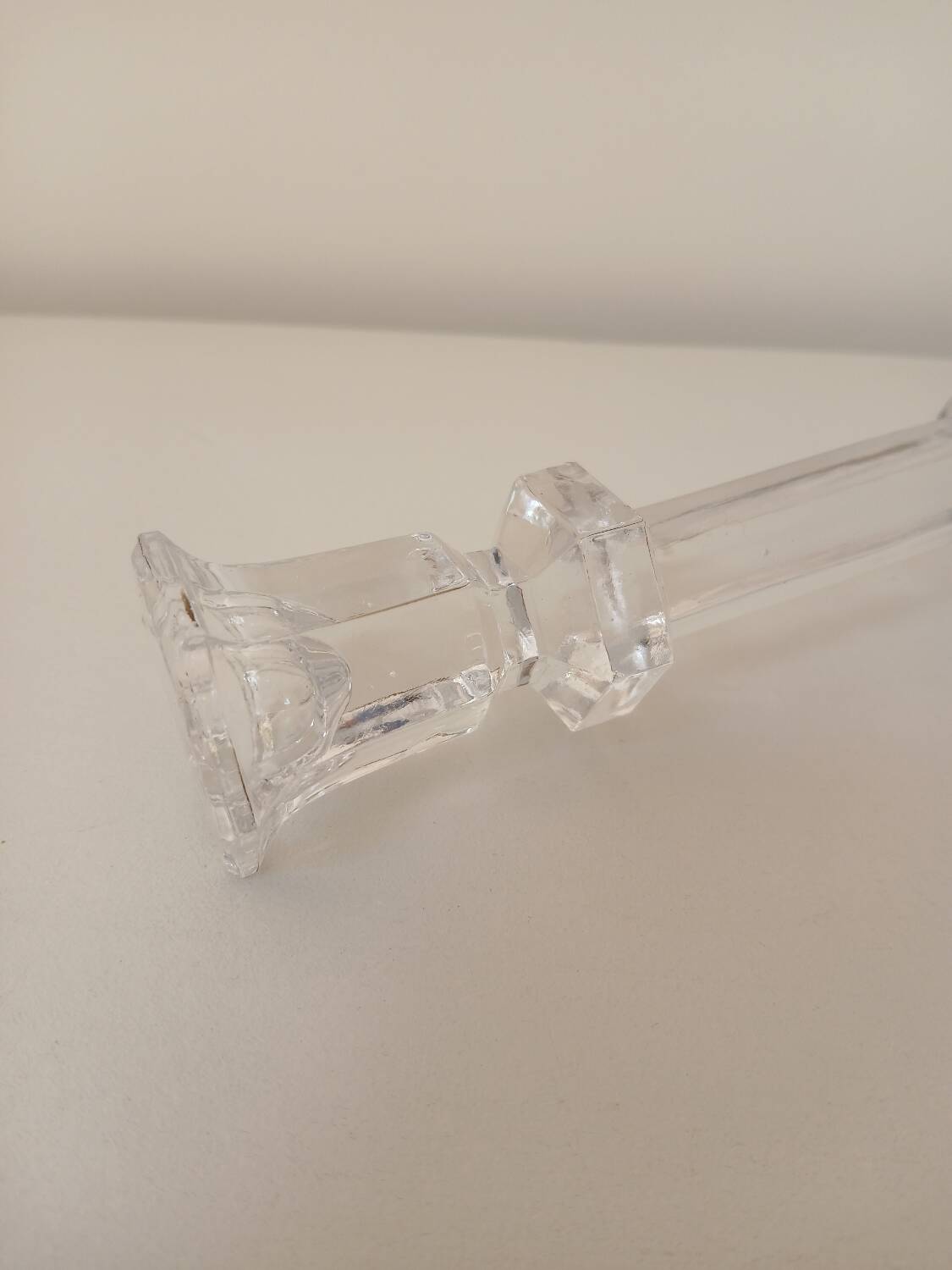 Glass candle holder