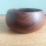 Turned wood bowl