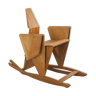 Sculptural rocking chair origami bird