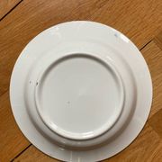 Vintage soup plates with butterfly decor