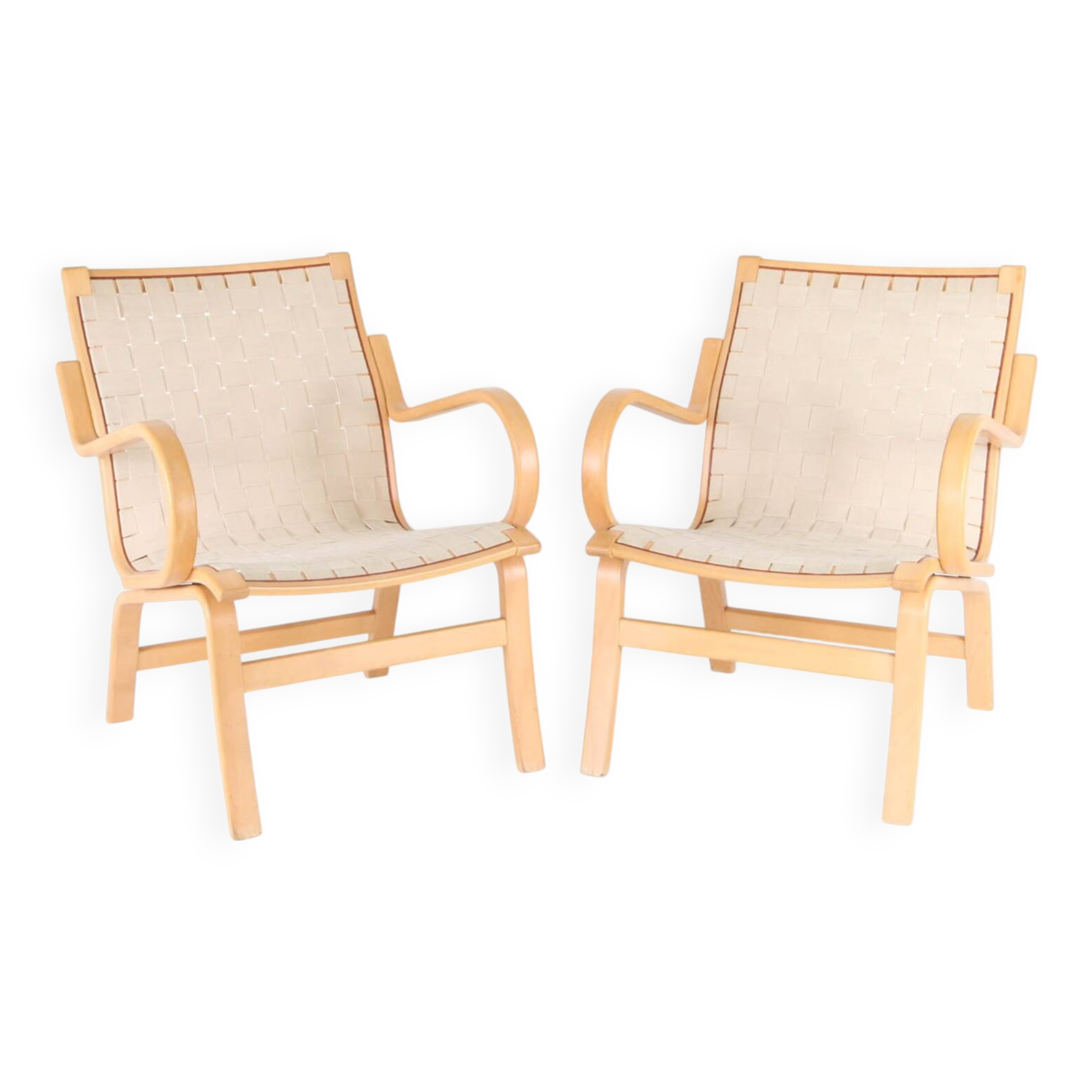Pair of Scandinavian armchairs