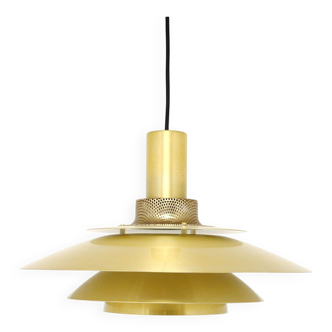 Vintage Danish Jeka lamp in brass, Denmark 1970's