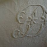 Trio of towels in linen monogrammed db