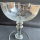 Champagne cups, art nouveau, 1/2 cristal soufflé et taillé