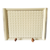 Plateau Poët Laval 1950s yellow straw ceramic with woven patterns.